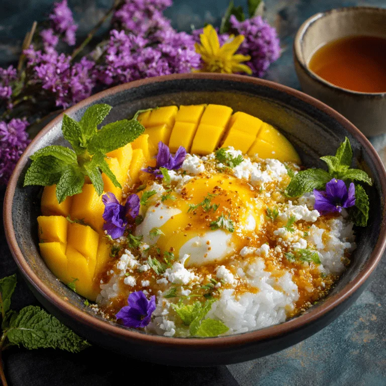 Mango Sticky Rice Breakfast Bowl Recipe
