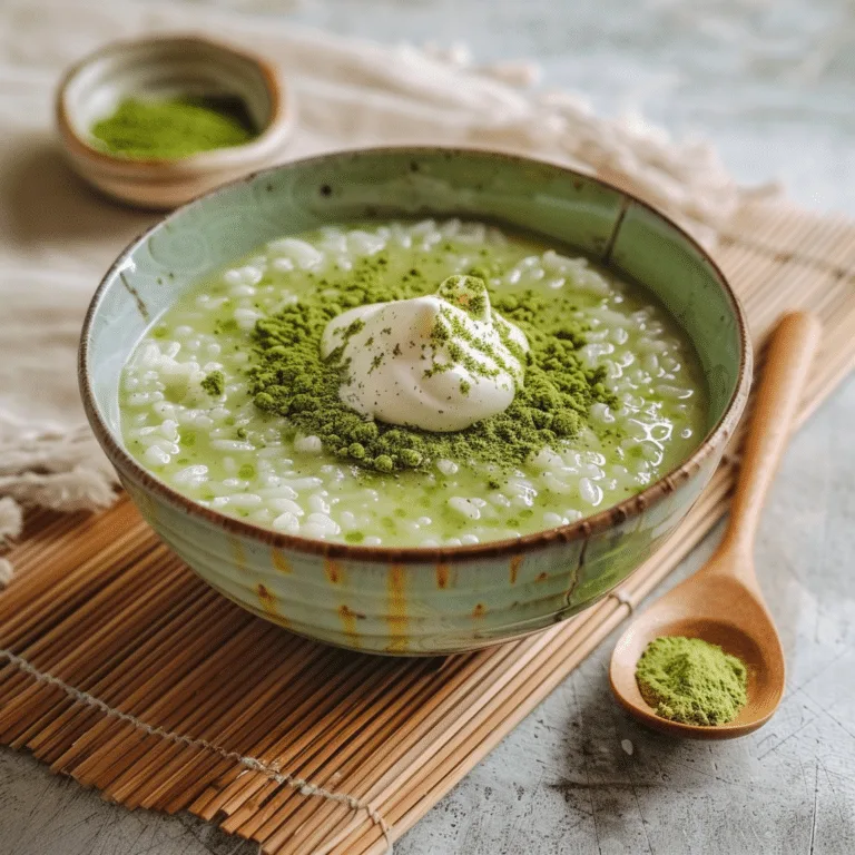 Matcha Coconut Rice Pudding Recipe