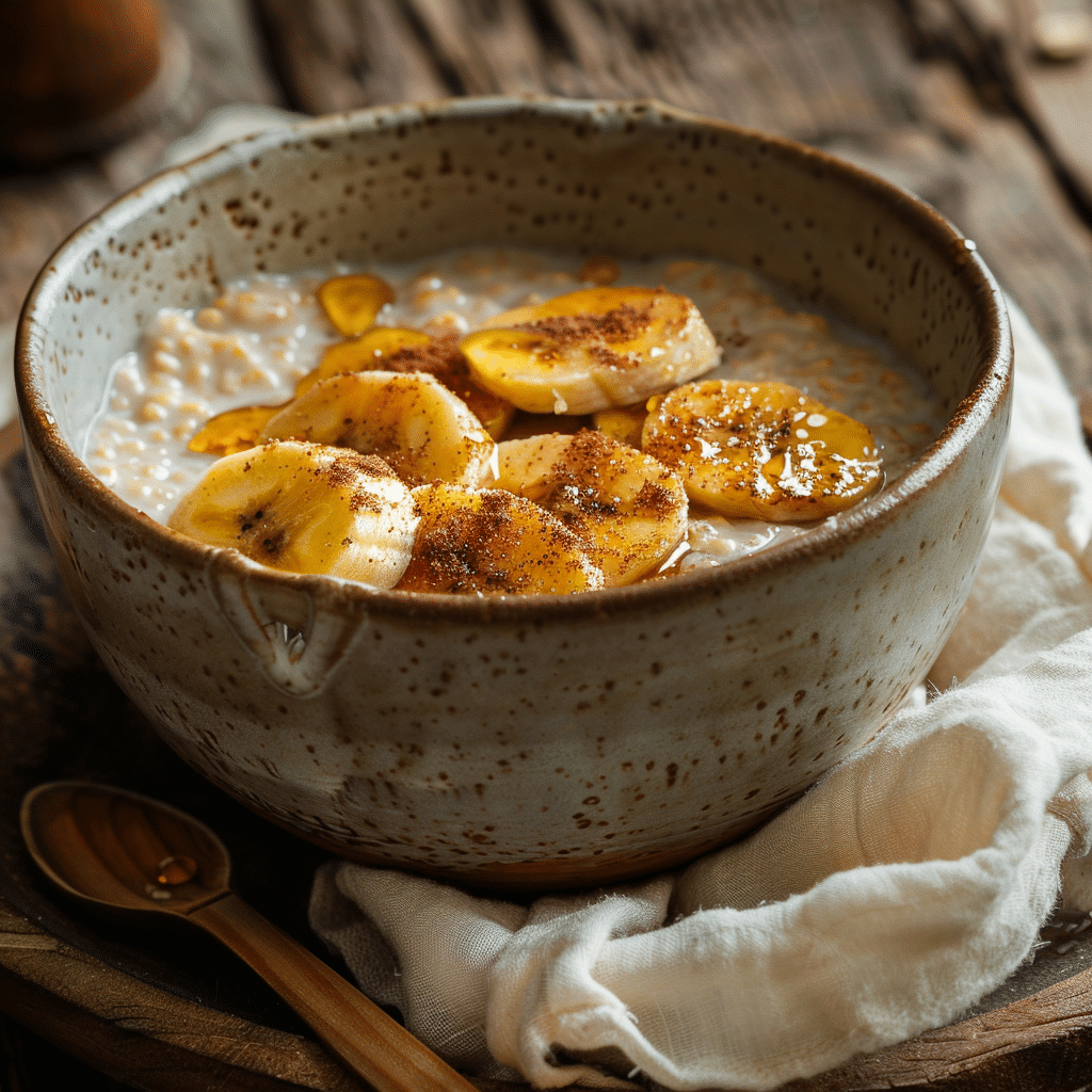 Banana Cinnamon Oat Porridge Recipe