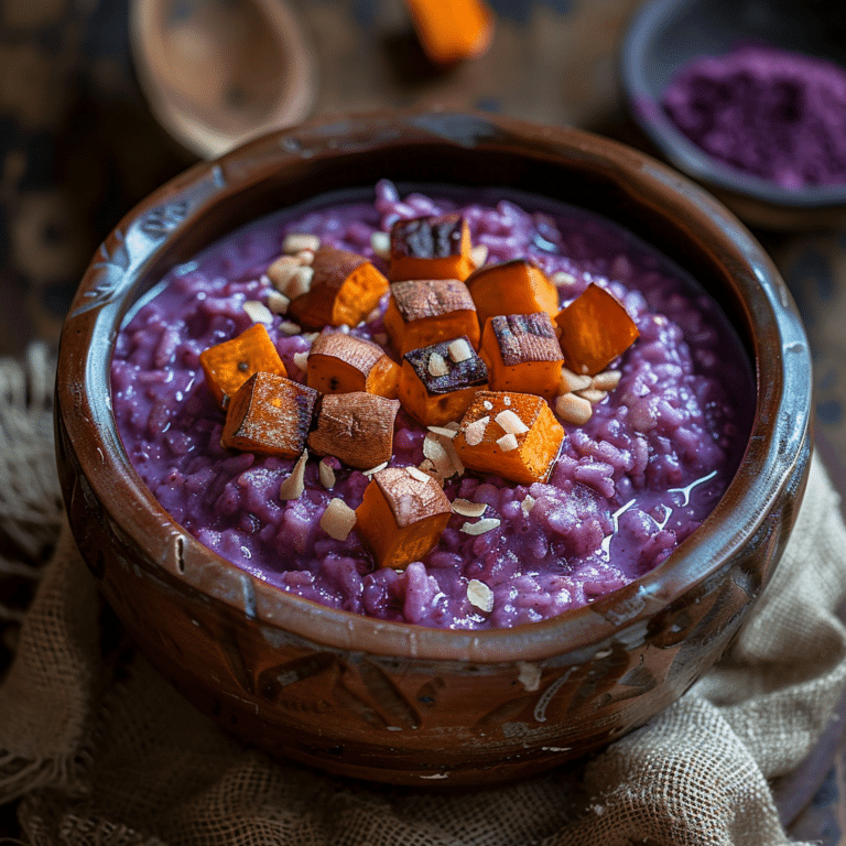 Purple Sweet Potato Rice Porridge Recipe
