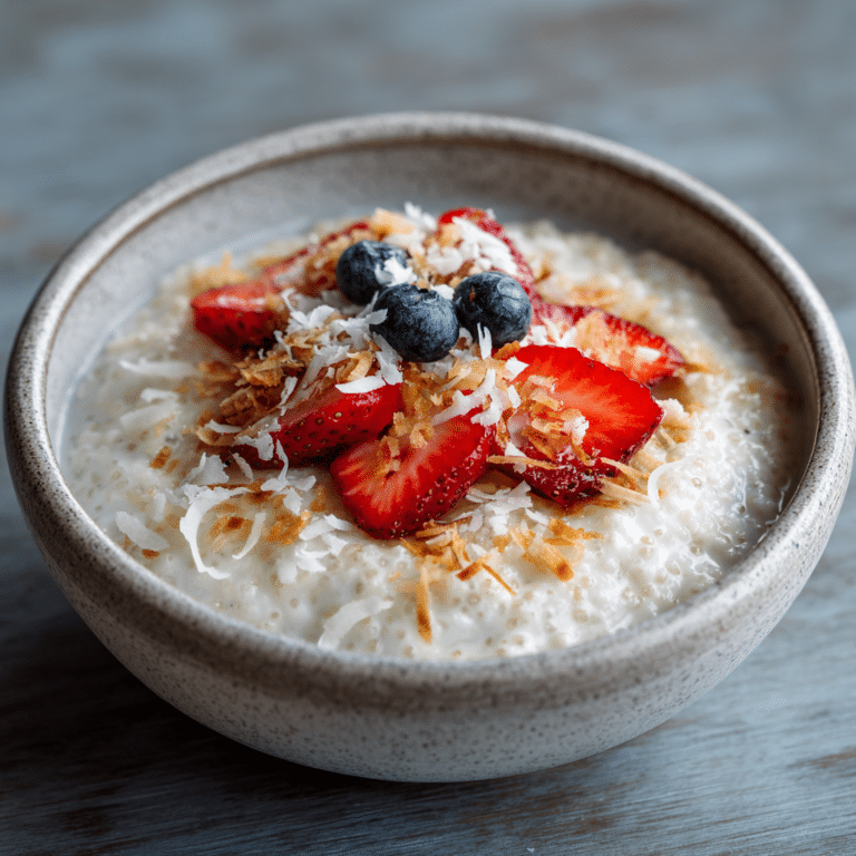 Coconut Tapioca Breakfast Pudding Recipe