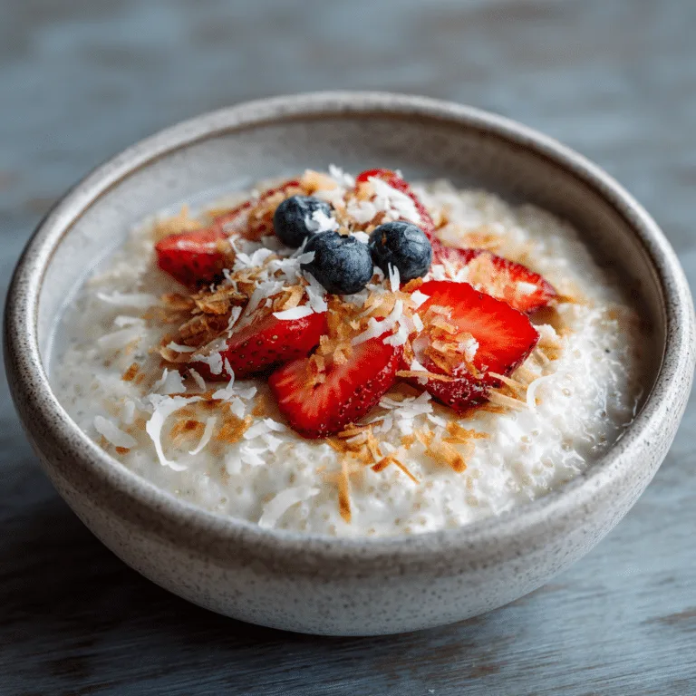 Coconut Tapioca Breakfast Pudding Recipe