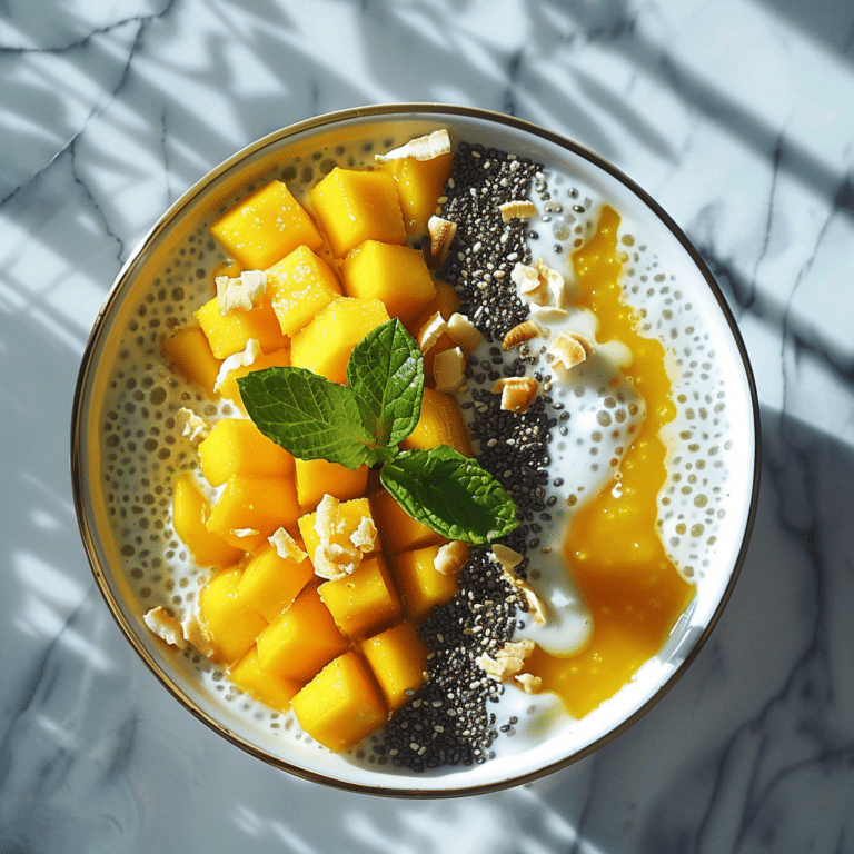 Mango Passion Coconut Chia Bowl Recipe