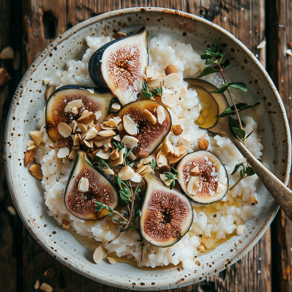 Fig Honey Almond Rice Bowl Recipe - Recipe Image