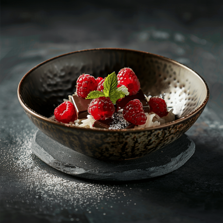 Raspberry Dark Chocolate Rice Indulgence Recipe
