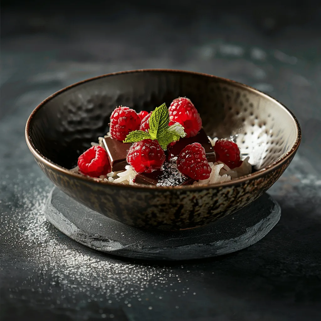 Raspberry Dark Chocolate Rice Indulgence Recipe