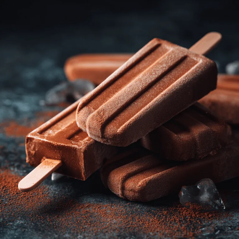 Chocolate Milk Ice Pops Recipe