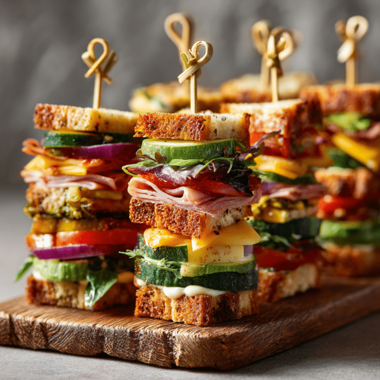 Mini Sandwich Skewers Recipe