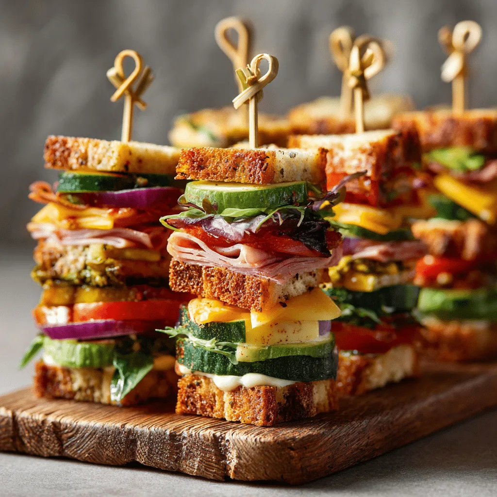 Mini Sandwich Skewers Recipe
