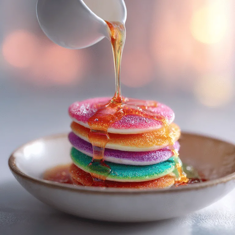 Mini Rainbow Pancake Cereal Recipe