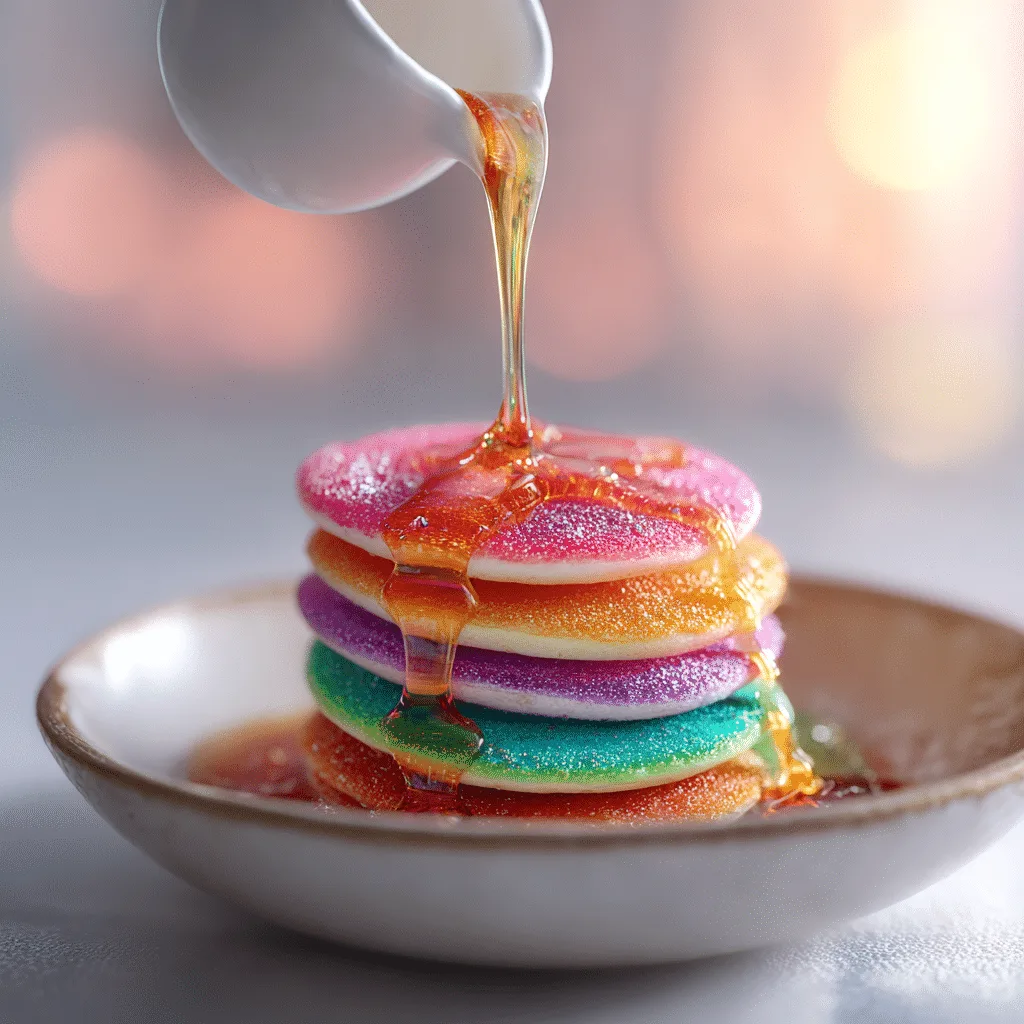 Mini Rainbow Pancake Cereal Recipe