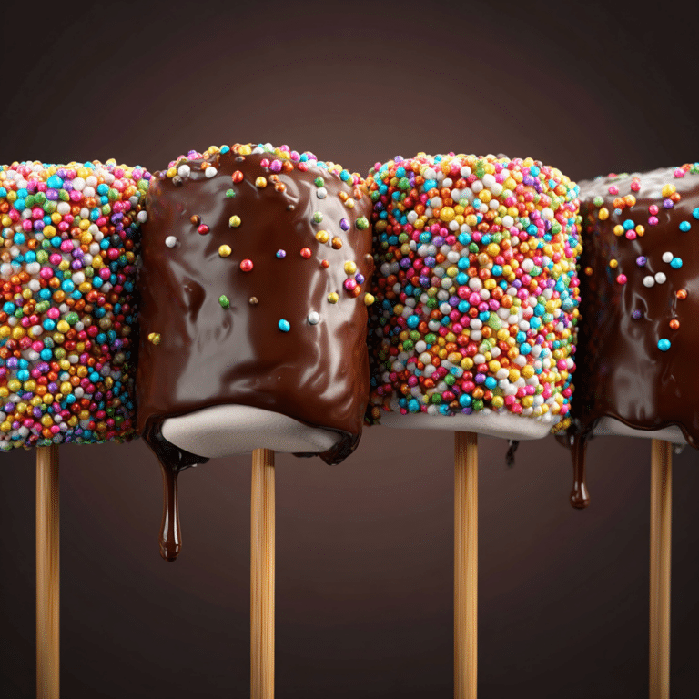 Chocolate Dipped Marshmallow Sticks Recipe