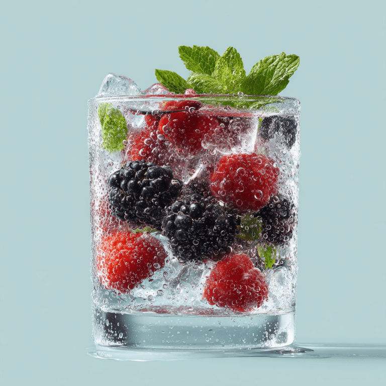 Fruity Ice Cube Sparkle Drink Recipe
