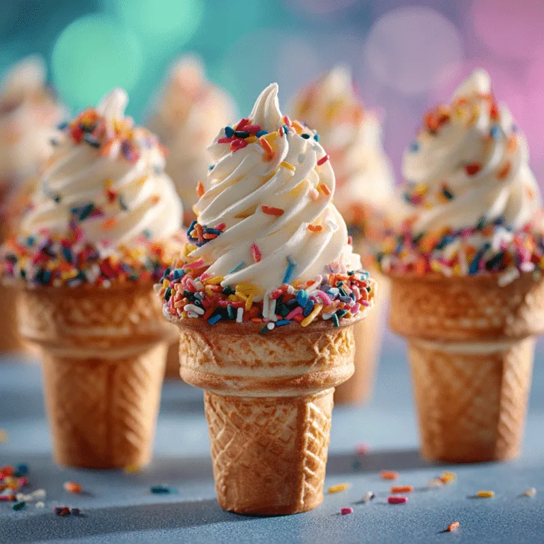 Mini Ice Cream Cone Cupcakes Recipe
