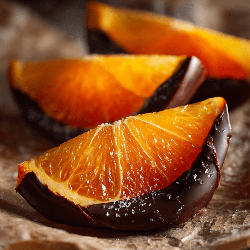 Frozen Chocolate Covered Orange Slices Recipe