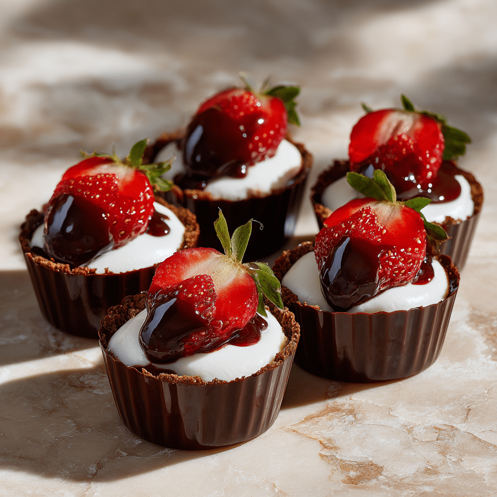 Chocolate Shell Strawberry Cups Recipe