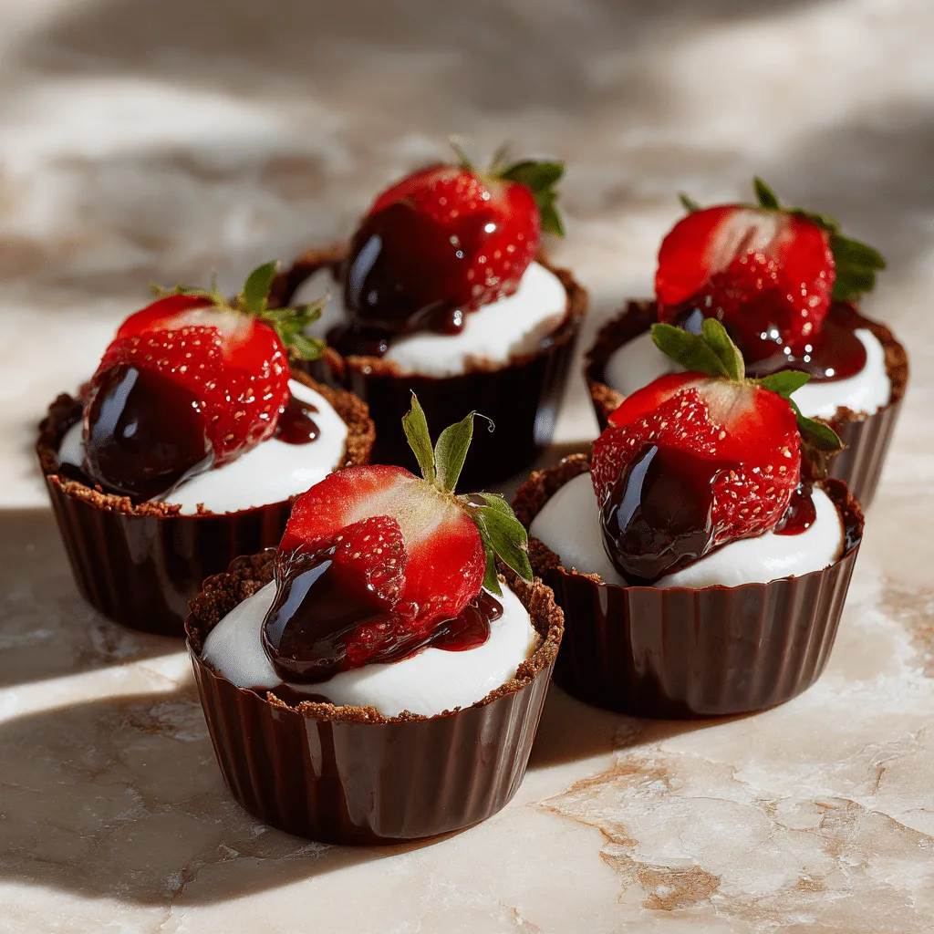 Chocolate Shell Strawberry Cups Recipe
