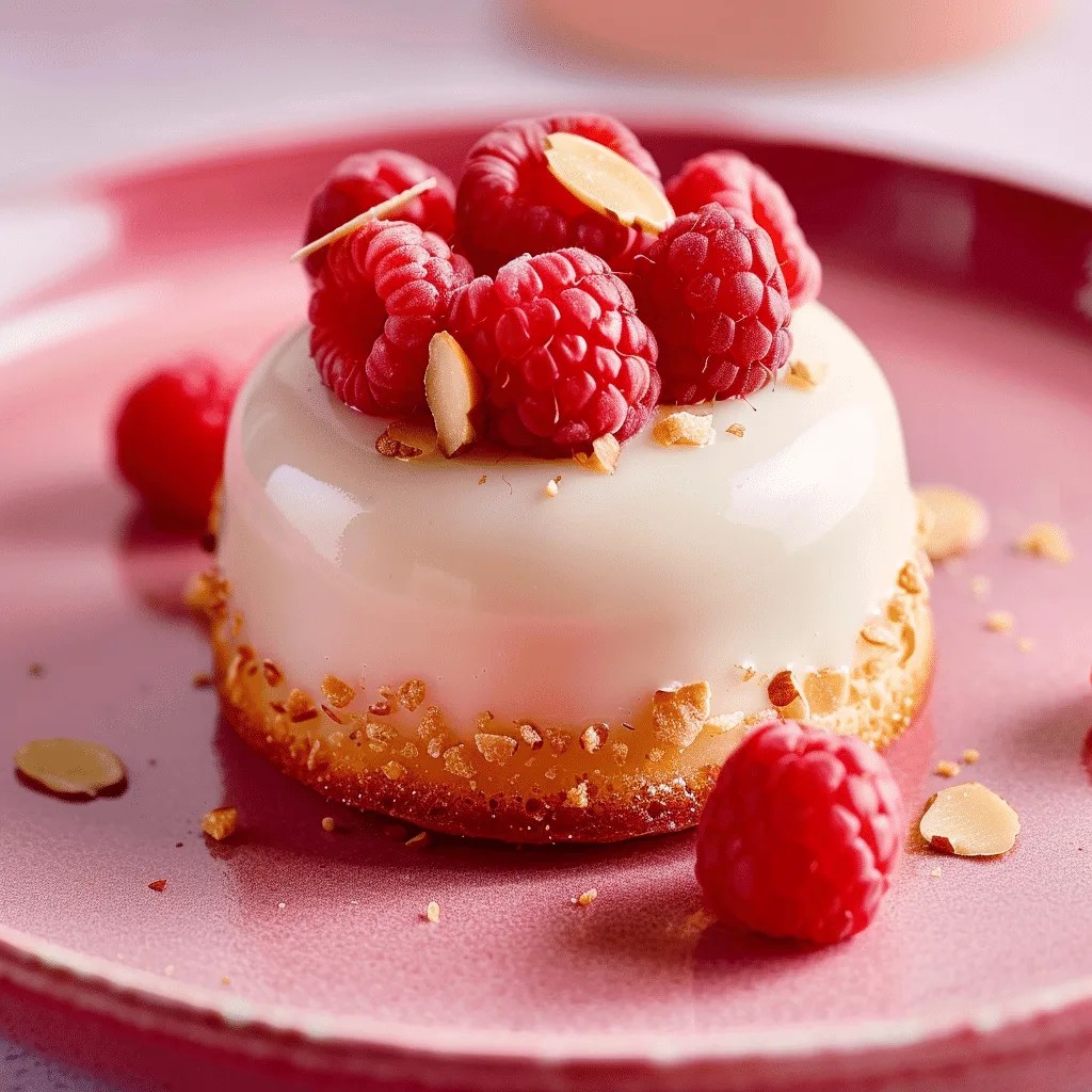 Raspberry Almond Financier with White Chocolate Glaze Recipe