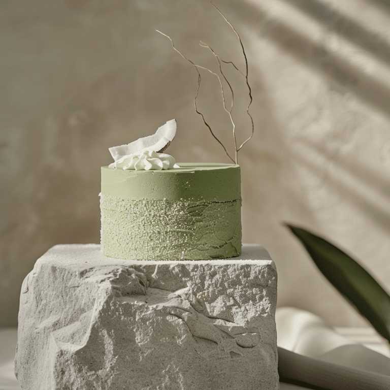 Matcha Coconut Layer Cake (Minimalist Style) Recipe