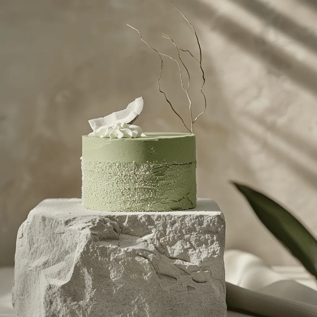 Matcha Coconut Layer Cake (Minimalist Style) Recipe
