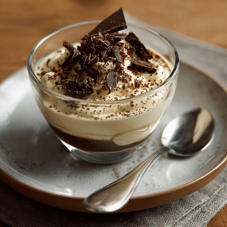 Espresso Cream with Chocolate Shard Recipe