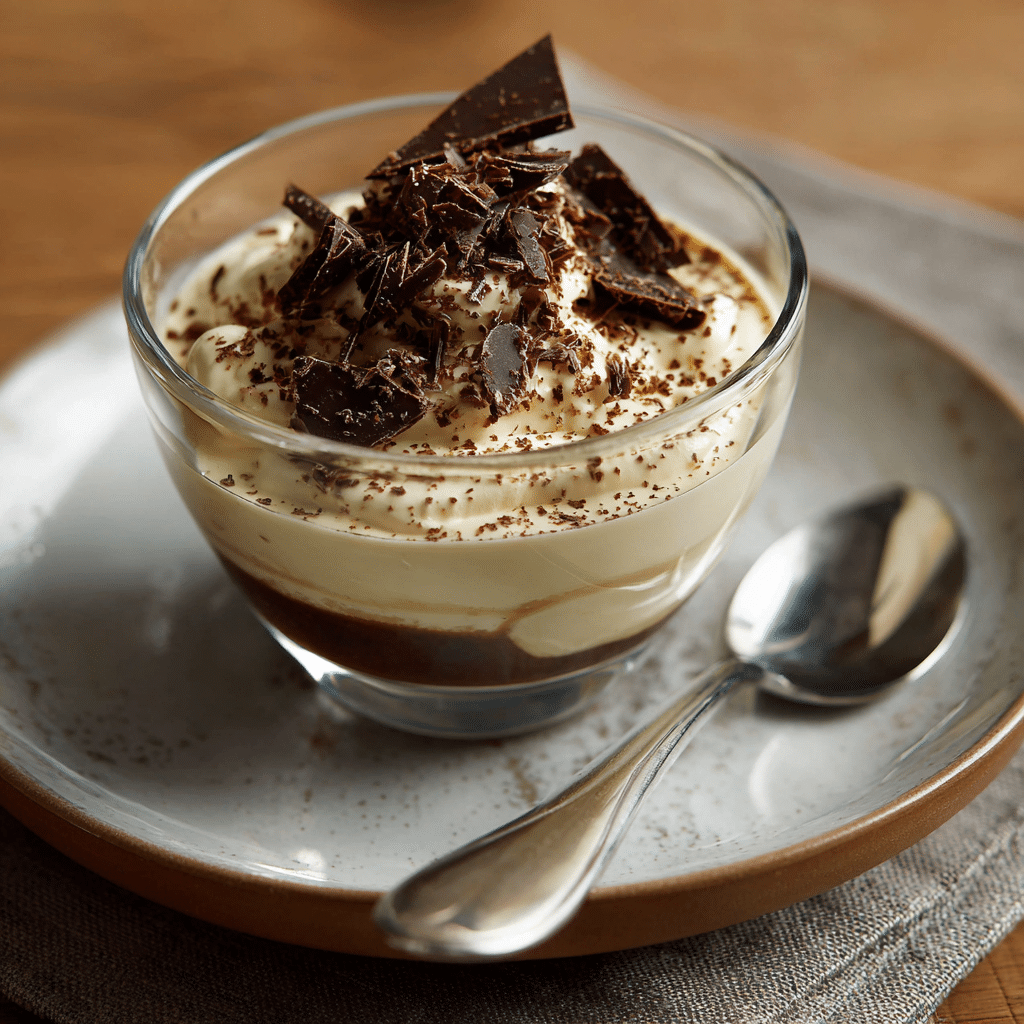 Espresso Cream with Chocolate Shard Recipe