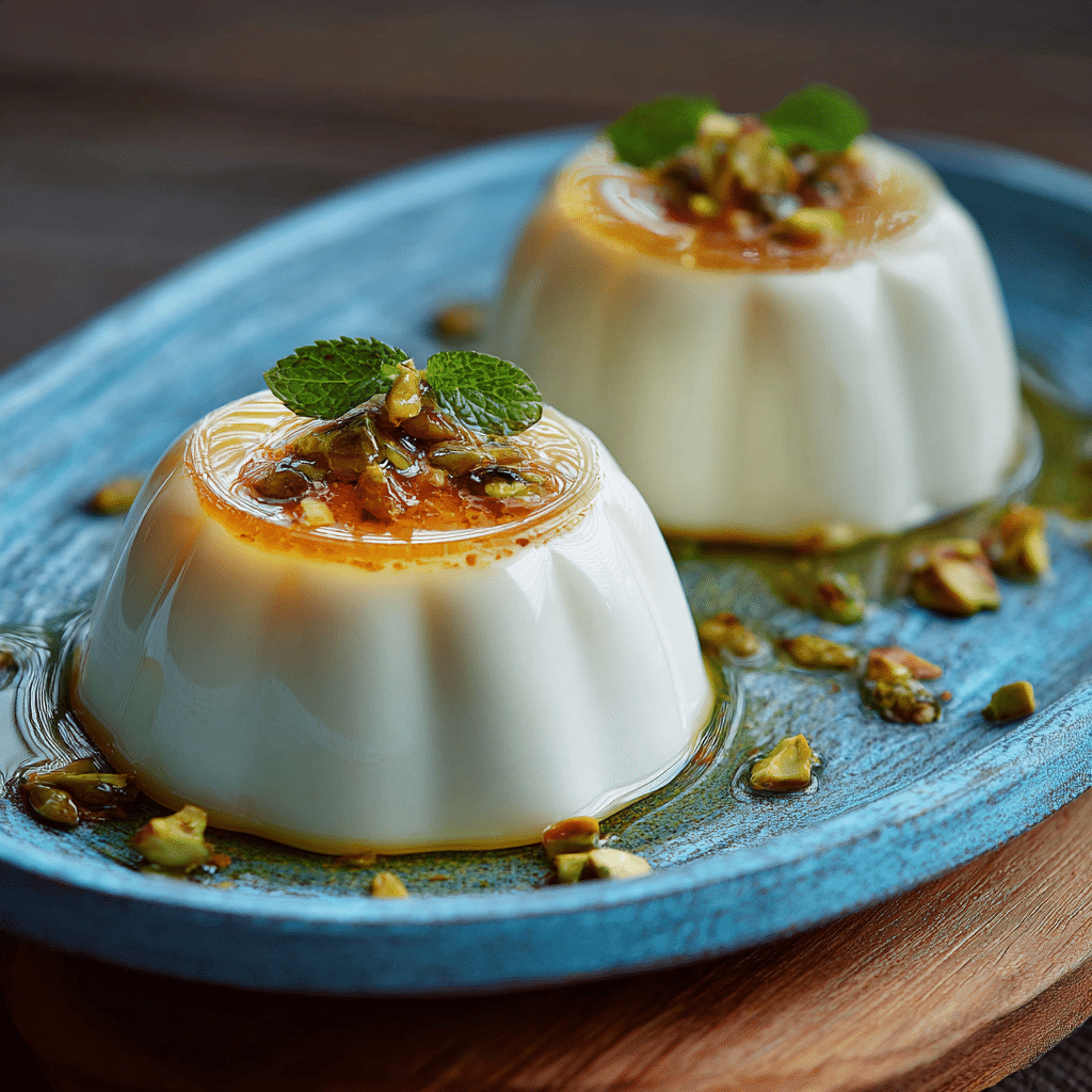 Milk Panna Cotta with Clear Gel Recipe