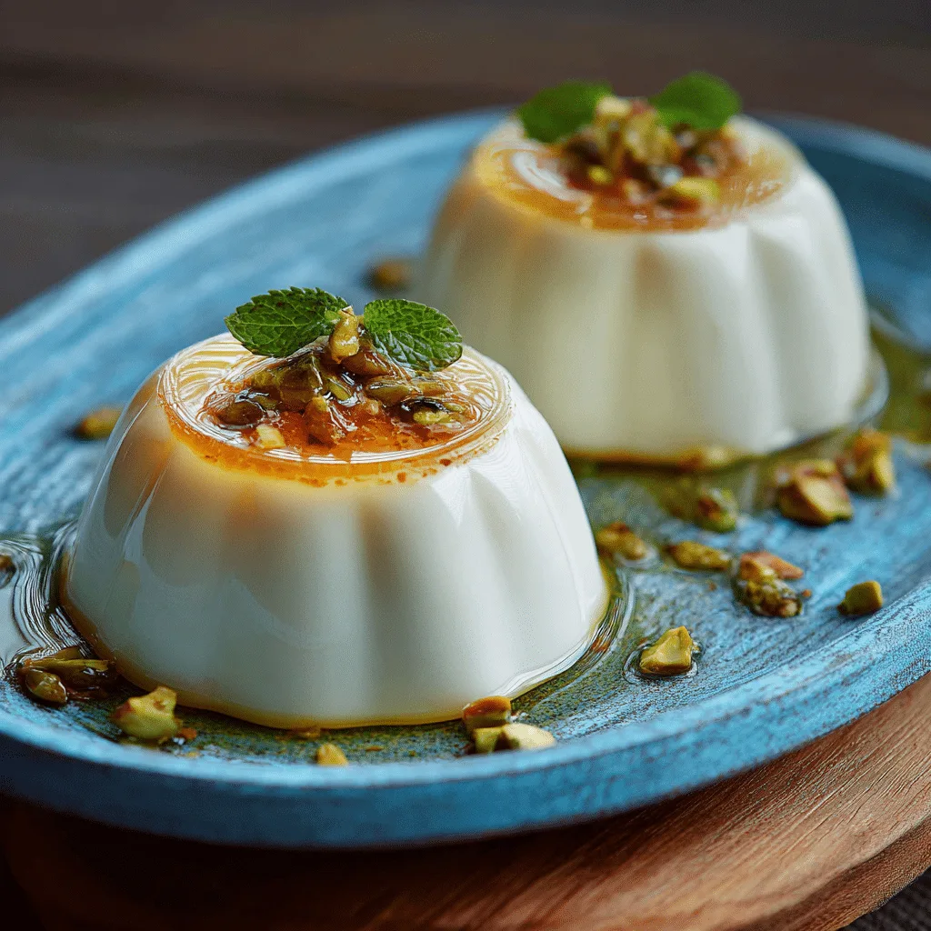 Milk Panna Cotta with Clear Gel Recipe