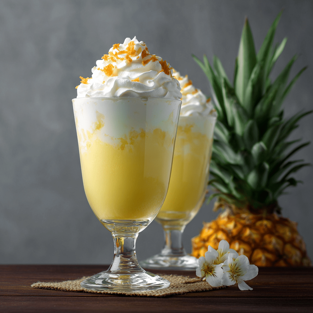 Pineapple Coconut Foam Glass Recipe