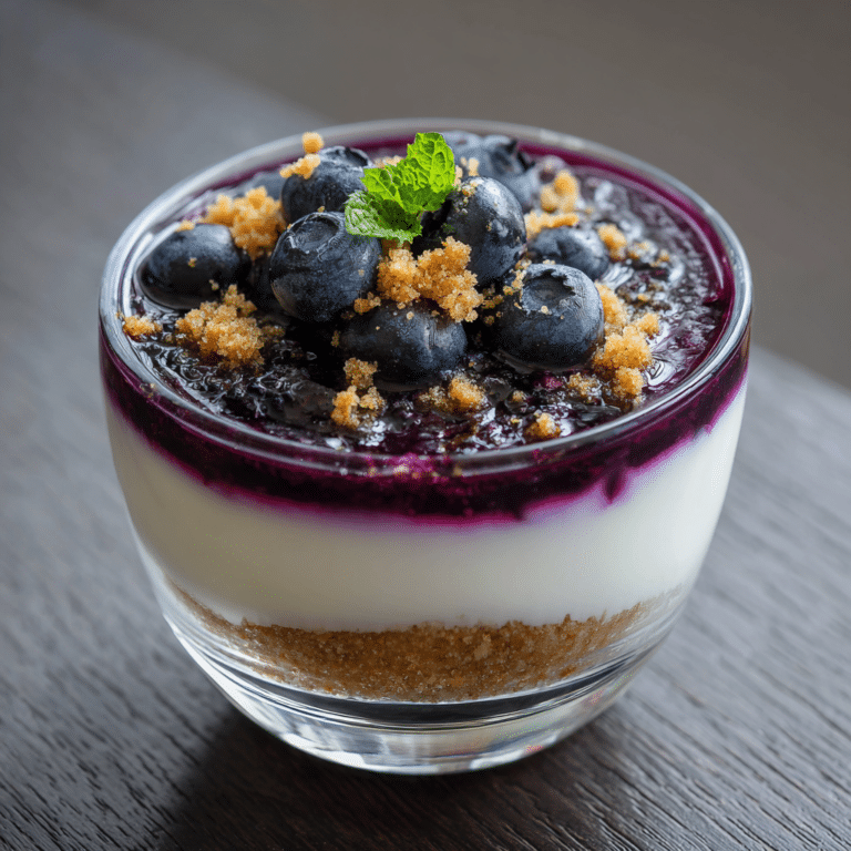 Blueberry Yogurt Mirror Verrine Recipe