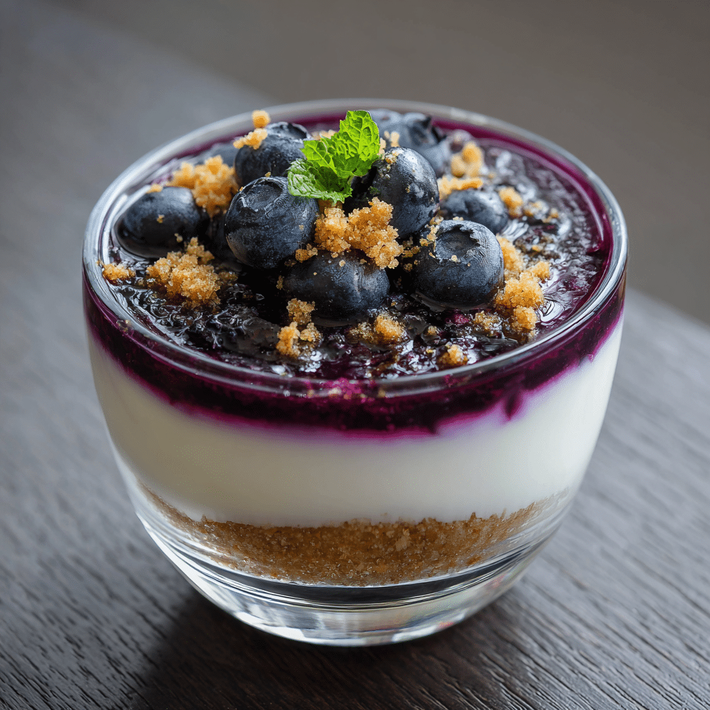 Blueberry Yogurt Mirror Verrine Recipe