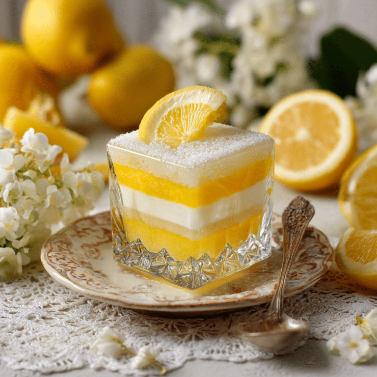Lemon Ice Glass Layers Recipe
