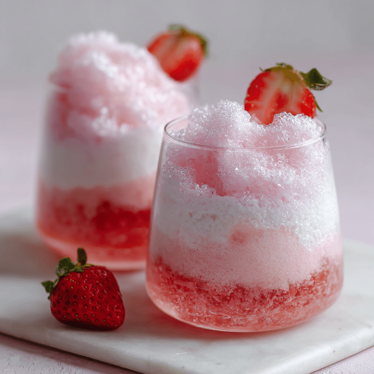 Strawberry Milk Cloud Dessert Recipe