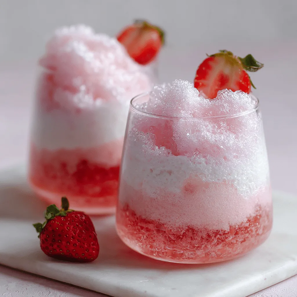 Strawberry Milk Cloud Dessert Recipe