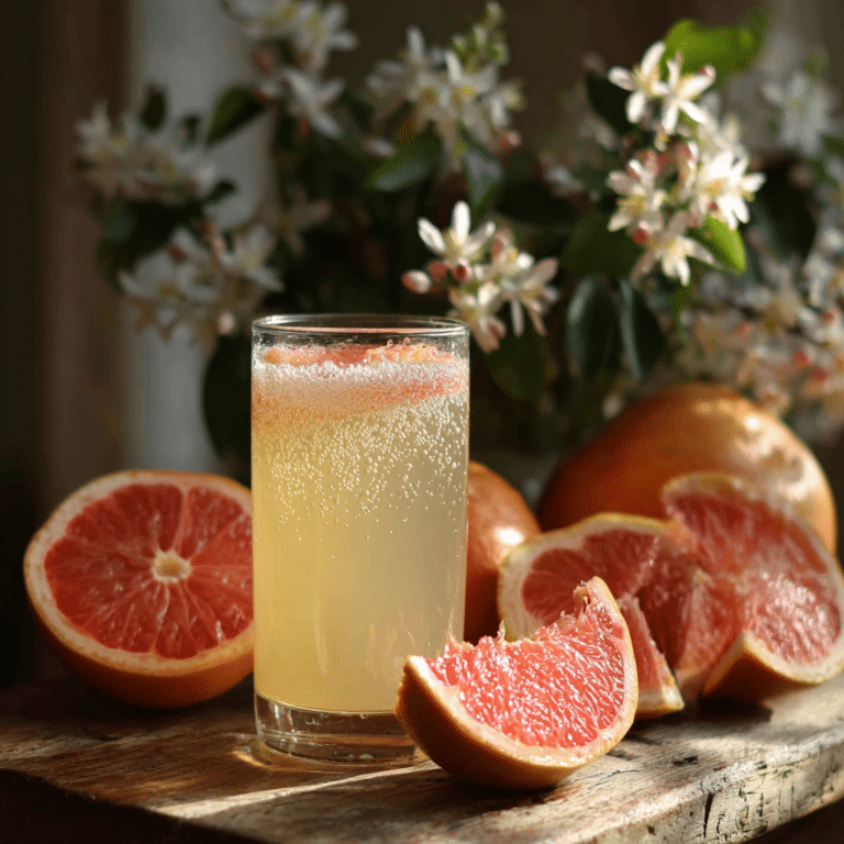 Olive Oil & Grapefruit Fizz Recipe