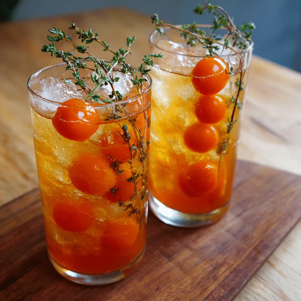 Cherry Tomato & Vanilla Savory Soda Recipe