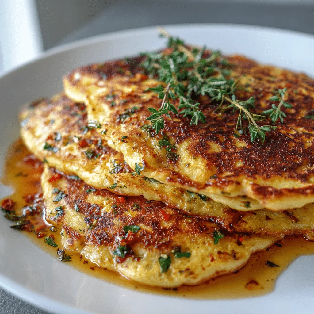 Savory Cheese Pancakes Recipe