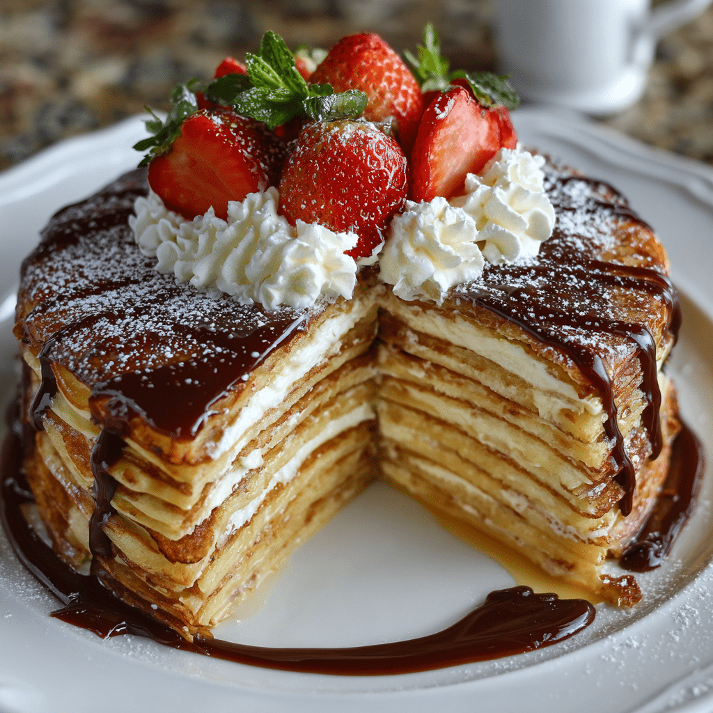 Layered Pancake Cake Recipe