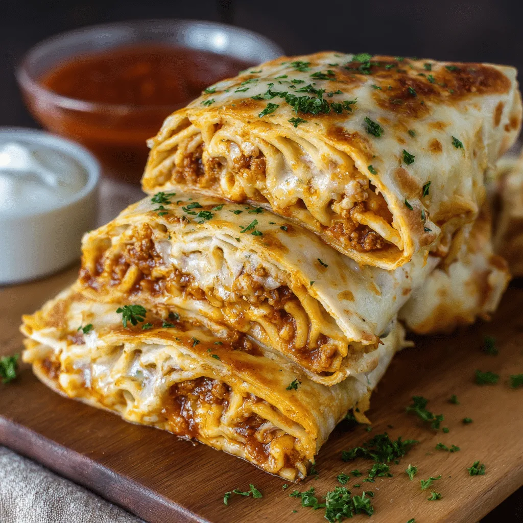 Lazy Lasagna Wrap Recipe