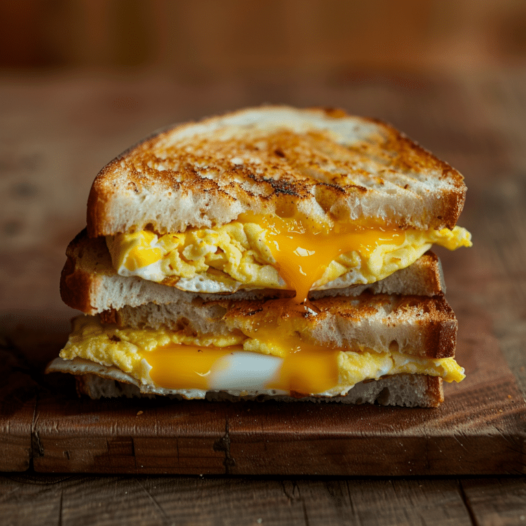 Cheese Omelette Sandwich Recipe