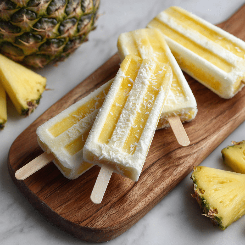 Pineapple Coconut Popsicles Recipe