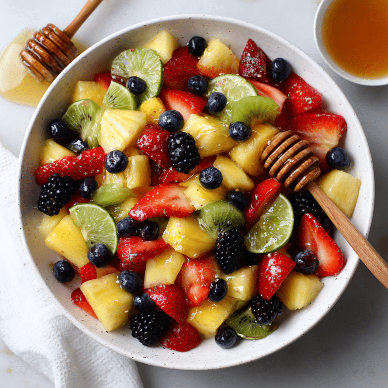 Mixed Fruit Salad with Honey Lime Recipe