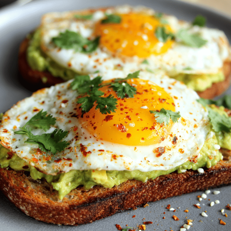 Creamy Avocado Egg Toast Recipe