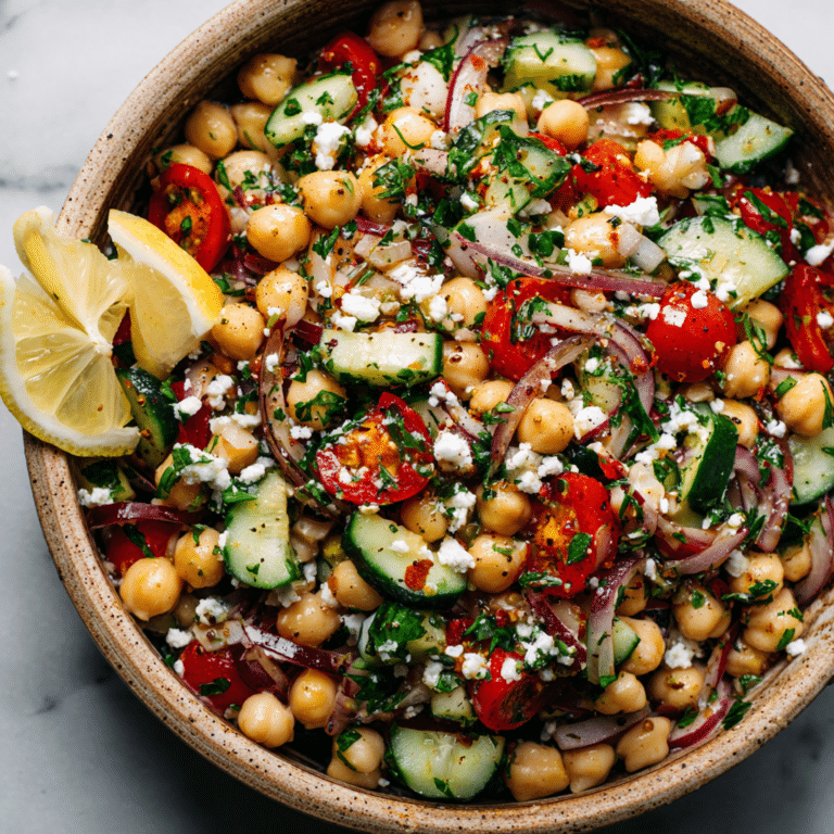 Mediterranean Chickpea Salad Recipe