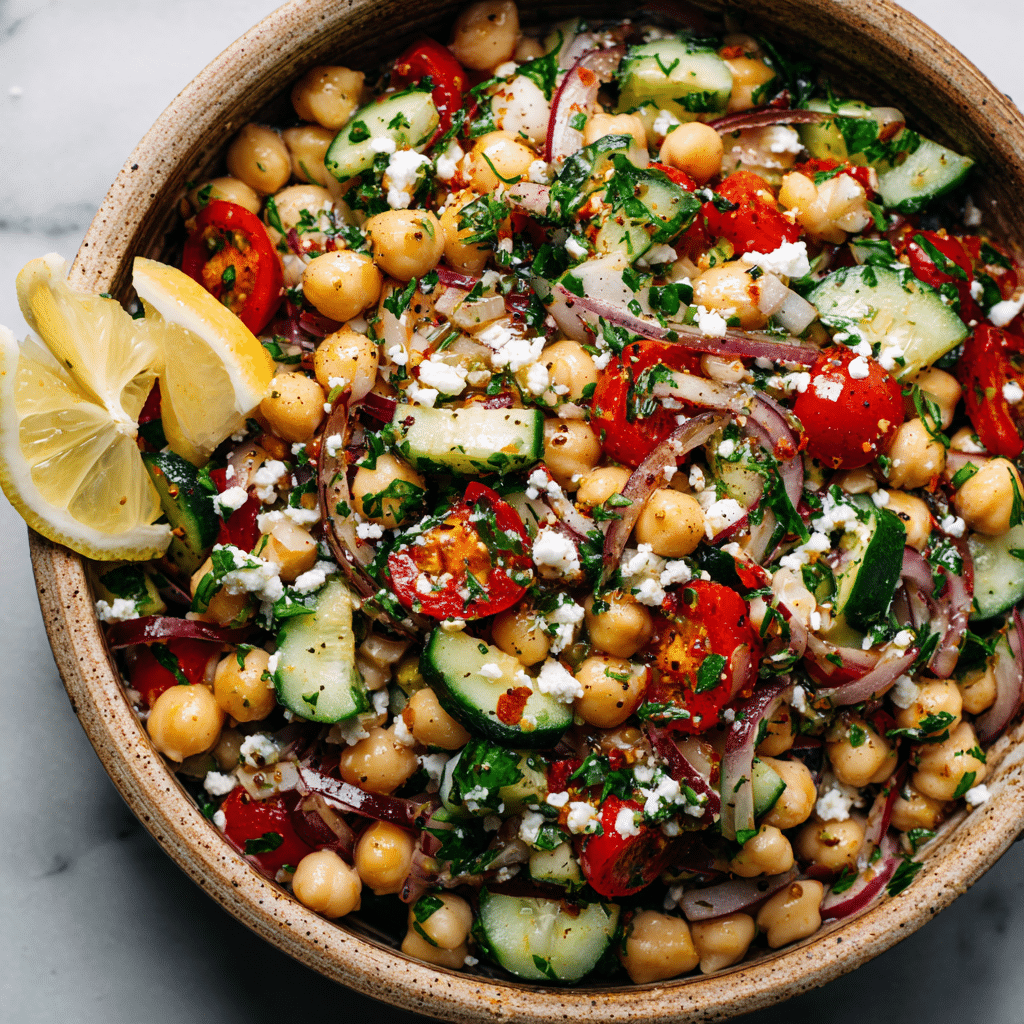 Mediterranean Chickpea Salad Recipe