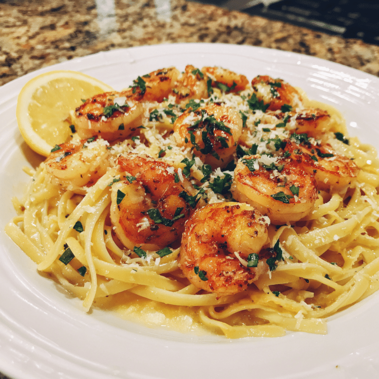 Lemon Butter Shrimp Linguine Recipe