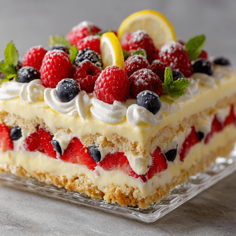 Lemon Berry Icebox Cake Recipe