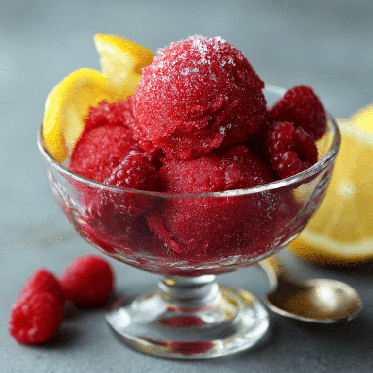 Raspberry Lemon Sorbet Recipe