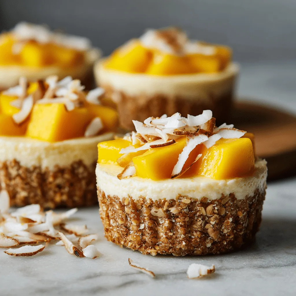 Mango Coconut Cheesecake Cups Recipe