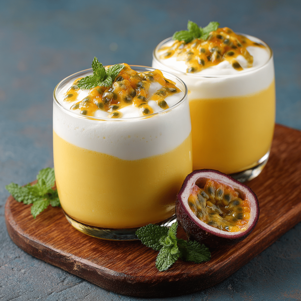 Tropical Passion Fruit Mousse Recipe - Recipe Image